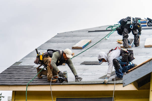 Professional Roofing technician working in Spanaway, WA